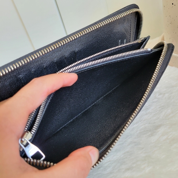 💕 Authentic Louis Vuitton Zippy Wallet Damier Graphite - Picture 10 of 16